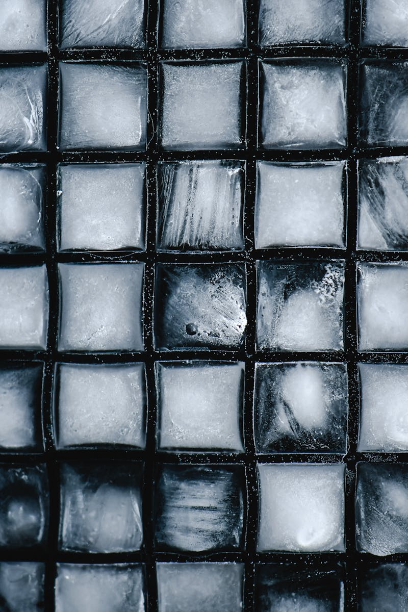 Ice Cubes in Close-Up Photography