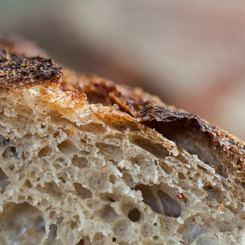 brown bread with white sugar